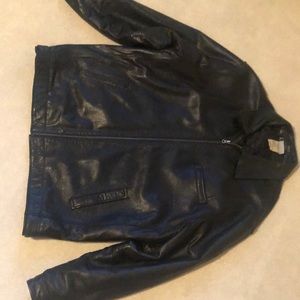 Leather Bomber Jacket